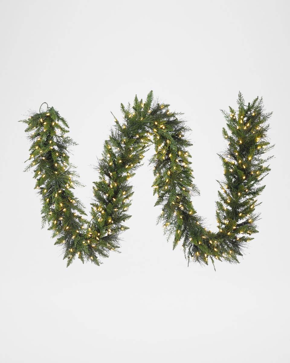 Deluxe Mix Pine 9' Pre-Lit Garland